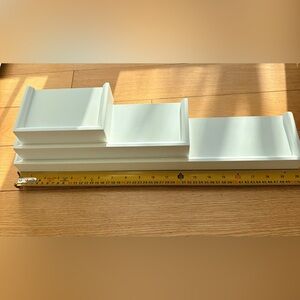 White Floating Wall Shelves set of 3